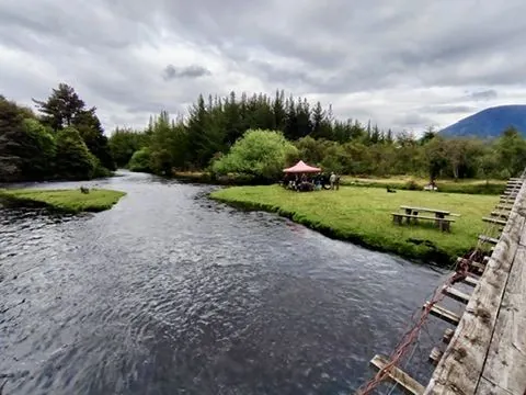 Punto de encuentro del taller junto al río